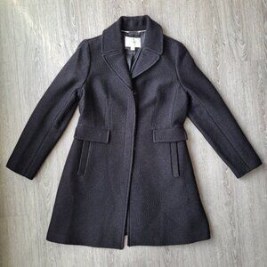 Banana Republic Women's Black Wool Coat Large